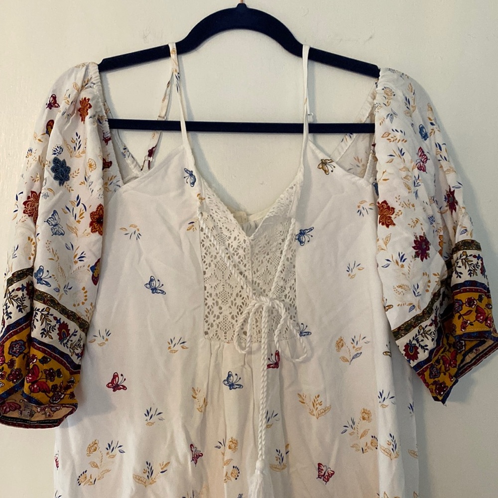 Summer cold shoulder dress